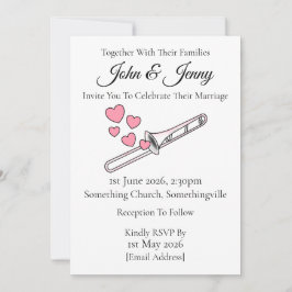 Convites Convocação de Trombone Músicos de Brass