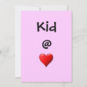 Convites Convocação do Coração do Kid @