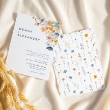 Convocação Floral para Casamento de Negrito Elegan