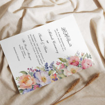 Convocação Muçulmana Mehndi Floral Moderna Rosa