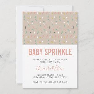 Convites Convocação para a Menina Rosa Neutra Moderna