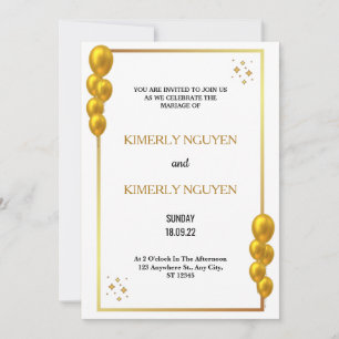 Convites Convocação para Casamento Bridal de Fronteiras Dou