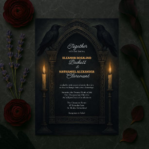 Convites Convocação para Casamento de Arco Candlelight de R