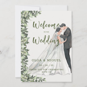 Convites Convocação para Casamento de Greenery
