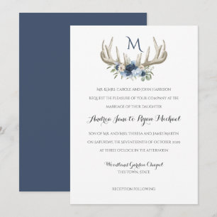 Convites Convocação para Casamento de Terras Florestais Vin