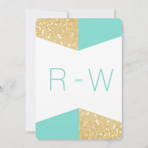 Convites Convocação para Casamento Dourado e Luminoso Mod