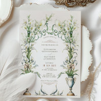 Convocação para Casamento Vitoriano Calla Lily Ele