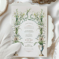 Convocação para Casamento Vitoriano Calla Lily Ele