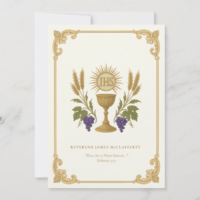 Convites Convocação para o Aniversário da Ordem dos Padres  (Verso)