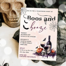 Convocação para o Boos e Booze Halloween