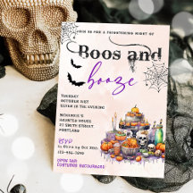 Convocação para o Boos e Booze Halloween
