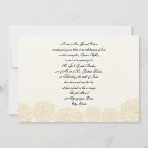 Convites Convocação para o casamento judaico de Rosettes 