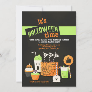 Convites Convocação para o tratamento de Halloween