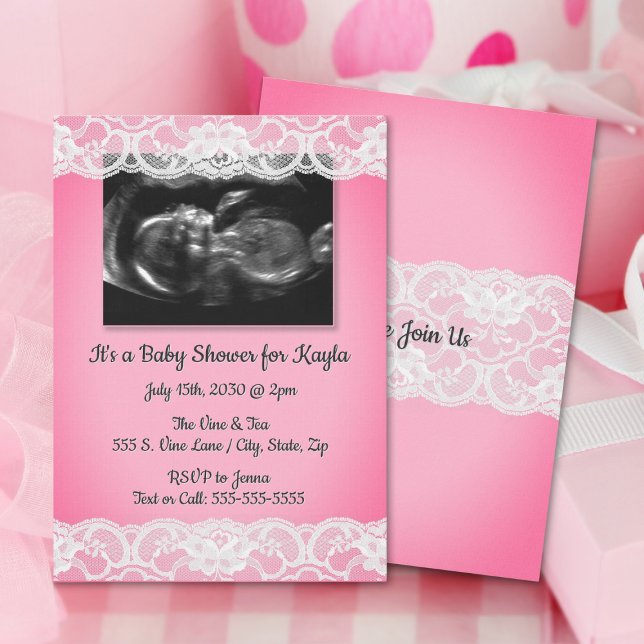 Convites Convocação para o ultrassom e Chá de fraldas de re (Criador carregado)