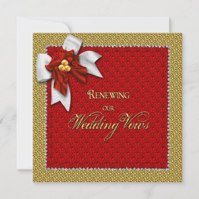 Convites Convocação para Renovação de Casamentos de Natal C (Frente)