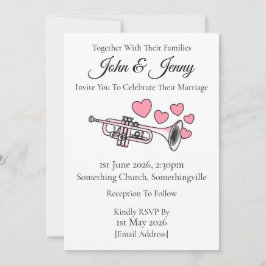 Convites Convocação para Trumpet Músicos de latão