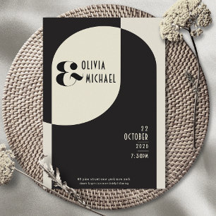 Convites Convocação Preta para Casamento com Ossos de Arte 