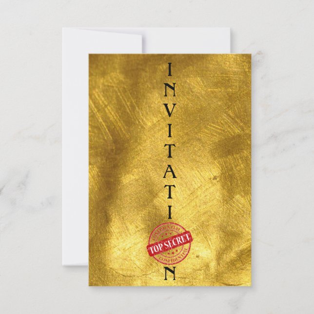 Convites Convocação Principais Cavalheiros Secretos Corpora (Frente)