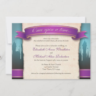 Convites Convocações de Casamento de Contato de Fairículo