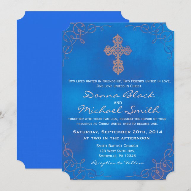 Convites Convocações Delicadas Para Casamentos Religiosos (Frente/Verso)