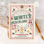 Convites Cookie Christmas Winter ONE Derland Birthday<br><div class="desc">Cookie Christmas Winter ONE Derland Birthday</div>