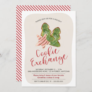 Convites Cookie Exchange Trendy Watercolor Cookie