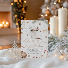 Convites Cookies & Cocoa Birthday Invite