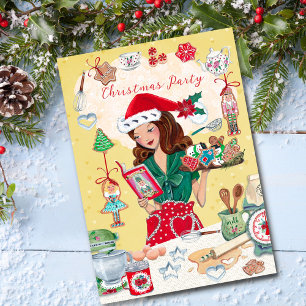 Convites Cookies Cookies da Sra. Papais noeis de Natal