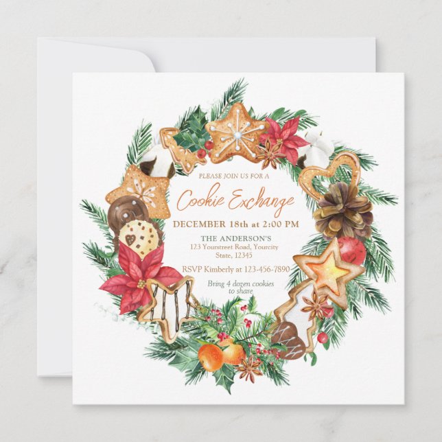 Convites Cookies cozidos com amor (Frente)