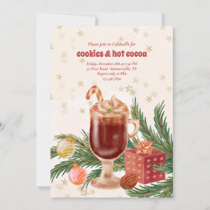 Convites Cookies e Cacau Quente de Férias