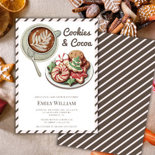 Convites Cookies e Chá de fraldas de cacau