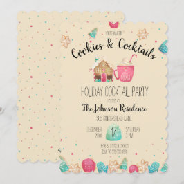 Convites Cookies e Cocktails Feriados de Feriado Trocas