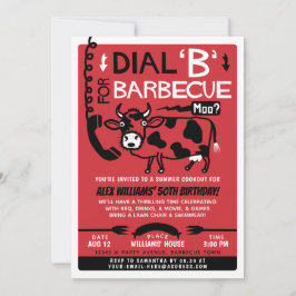 Convites Cookout de Churrasco Engraçado| Linha de CHURRASCO