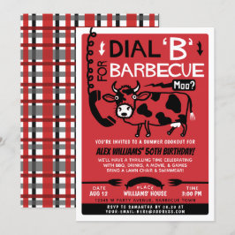 Convites Cookout de Churrasco Engraçado| Linha de CHURRASCO