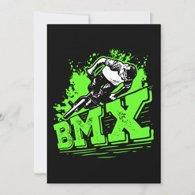 Convites Cool BMX Bike Racing BMX Rider Gift Idea (Frente)