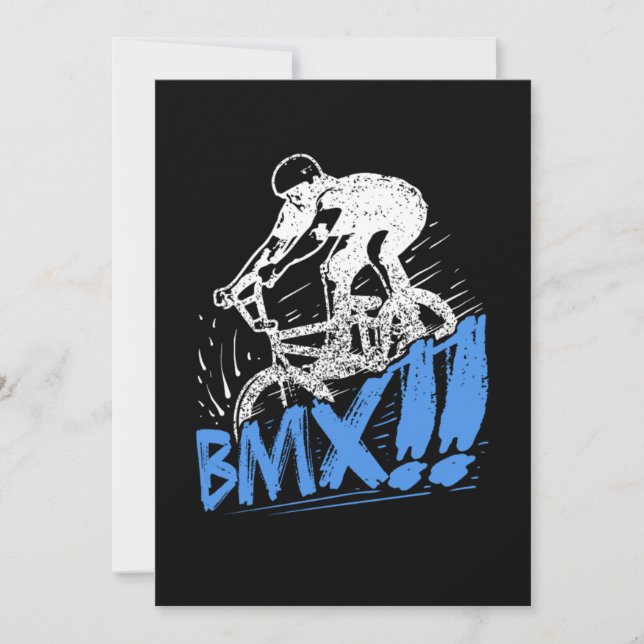 Convites Cool BMX Freestyle BMX Rider Gift Idea (Frente)
