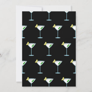 Convites Copo de Cocktail Amantes de Martini Barman Álcool