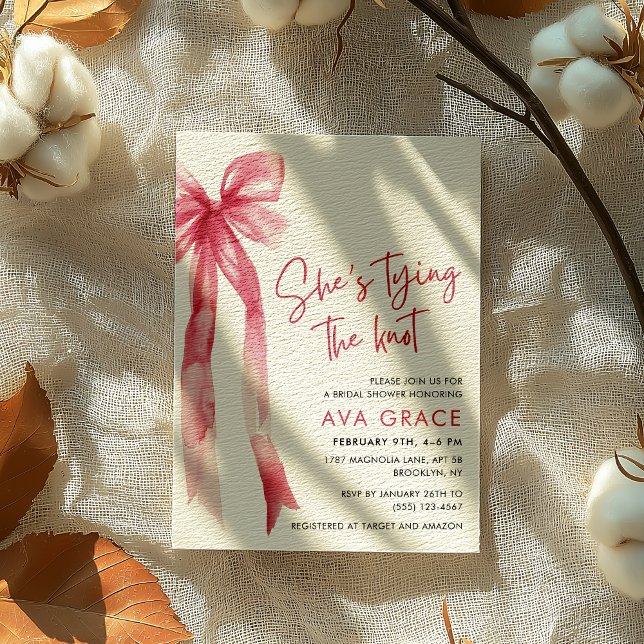 Convites Coquete rosa Ela é Chá de panela Casando (Criador carregado)