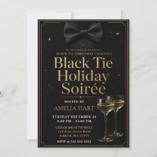 Convites Coquetéis de Natal Black Tie Festa de Fim de Ano