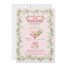 Coquetéis de Natal e Festa de Mahjong