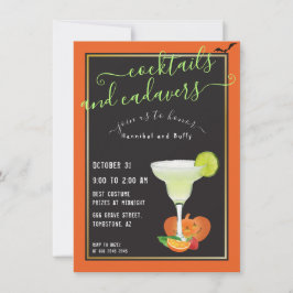 Convites Coquetéis de paródia do Halloween e Cadavers Stran