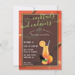 Convites Coquetéis de paródia e cadáveres do Halloween