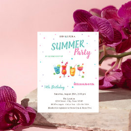 Convites Coquetéis Frutas Verão Aniversário