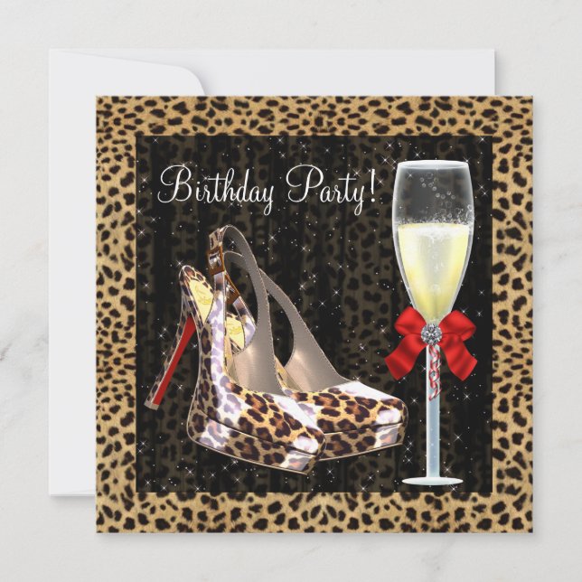 Convites Coquetéis Sapatos de Salto Alto Bota Vermelha de L (Frente)