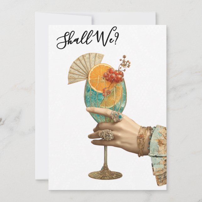 Convites *~* Coquetel A101 Ornamentado  FOTO  7  DESPEDIDA  (Frente)