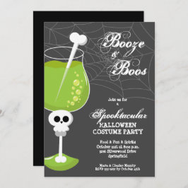 Convites Coquetel Booze Halloween