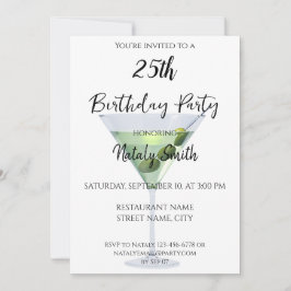 Convites Coquetel de martini colorido