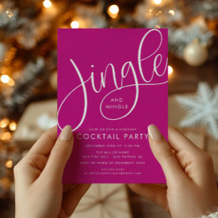Convites Coquetel de Natal Jingle e Mingle