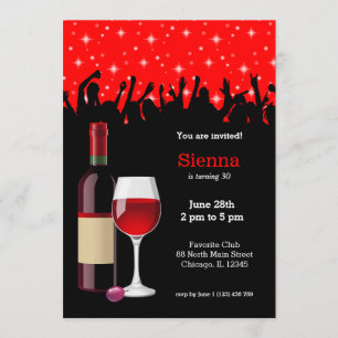 Convites Coquetel * escolha a cor do fundo