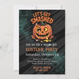 Convites Coquetel Fright Night para Festa de Halloween Adul